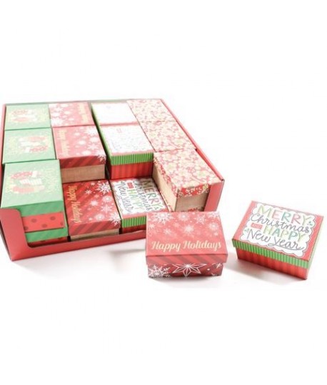 SCATOLA REGALO NATALE ASS.9X9X6 62281