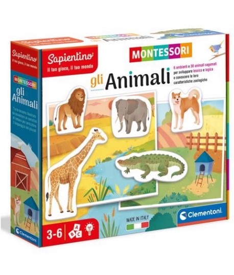 CLEMENTONI MONTESSORI 16360 GLI ANIMALI