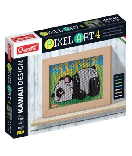 QUERCETTI 0797 PIXEL ART 4 KAWAII PANDA