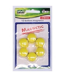 MAGNETI LEBEZ MR20 D.2CM GIALLO 12PZ