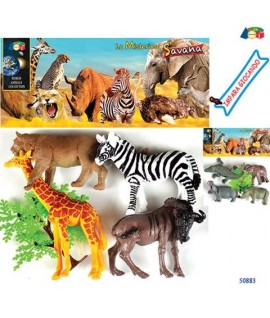 GINMAR 50883 ANIMALI SAVANA 4 PZ.