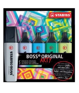 EVIDENZIATORE BOSS ARTY 5PZ FREDDI ASS.